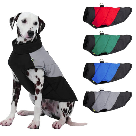 Winter Dog Clothes for Small Medium Large Dogs Waterproof Puppy Vest Jacket Warm Pet Costume Windproof Golden Retriever Coat