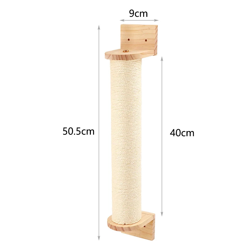 Cat Hammock Wall Mounted Wooden Furniture Scratcher Kitty Beds Perches Stable Cats Wall Shelves For Sleeping Playing Climbing