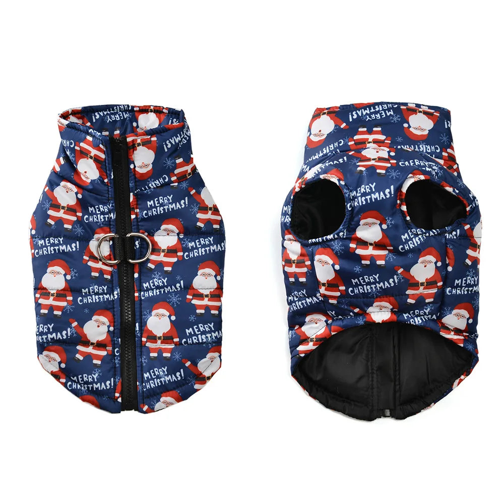 Pet Dog Jacket Coat for Small Medium Dogs Cats Autumn Winter Christmas Puppy Cozy Print Clothes Pug Bulldog Chihuahua Clothing