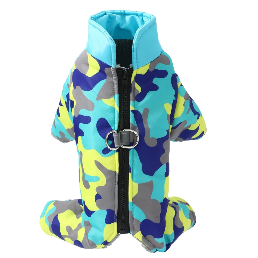 Winter Pet Dog Jackat Coat For Small Medium Dogs Cats Autumn Windproof Thicken Puppy Cozy Print Clothes Teddy Chihuahua Clothing