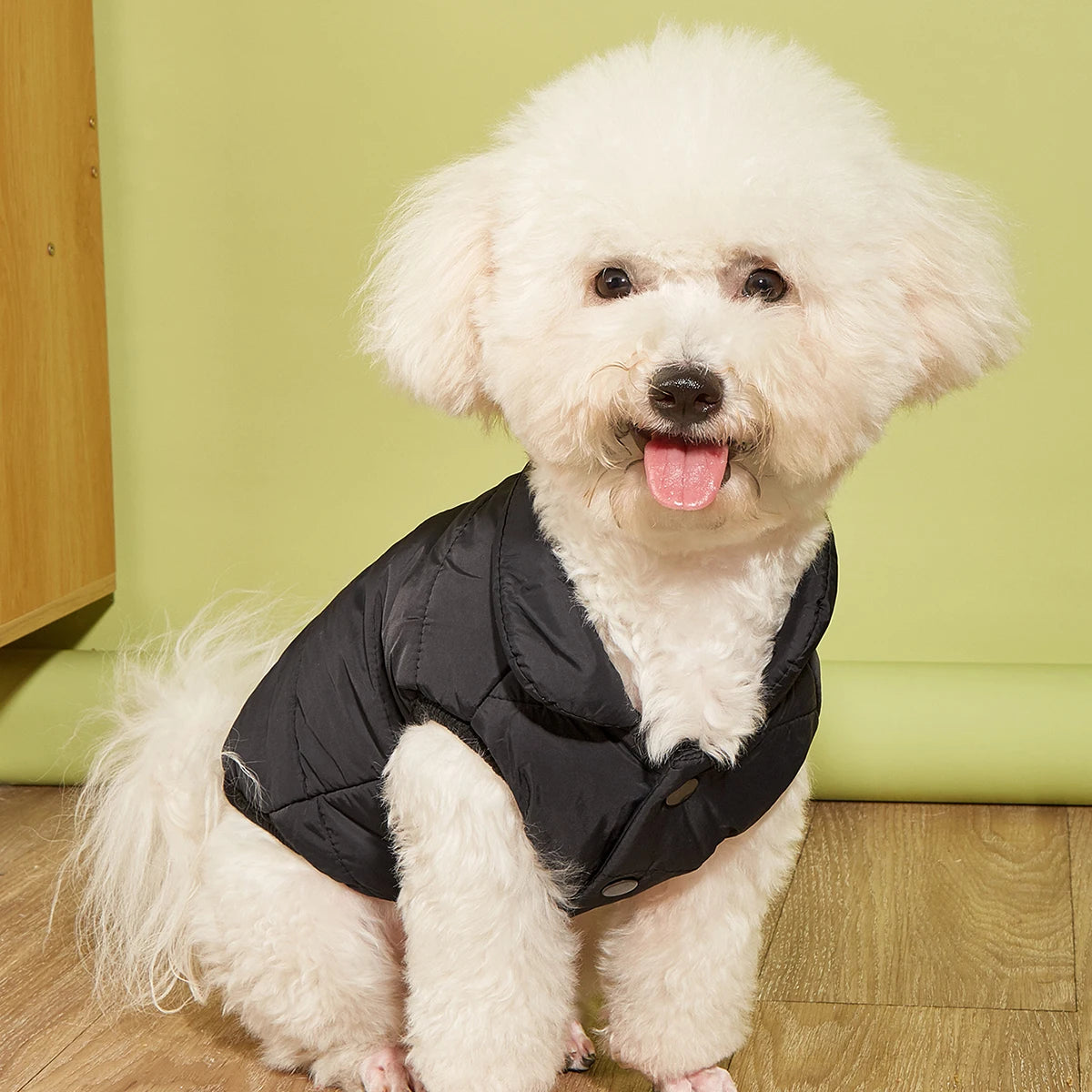 Warm Pet Dog Jacket Vest Autumn Winter Hiking Cozy Striped Thicken Fleece Puppy Clothes for Small Medium Big Dogs Cats Supplies