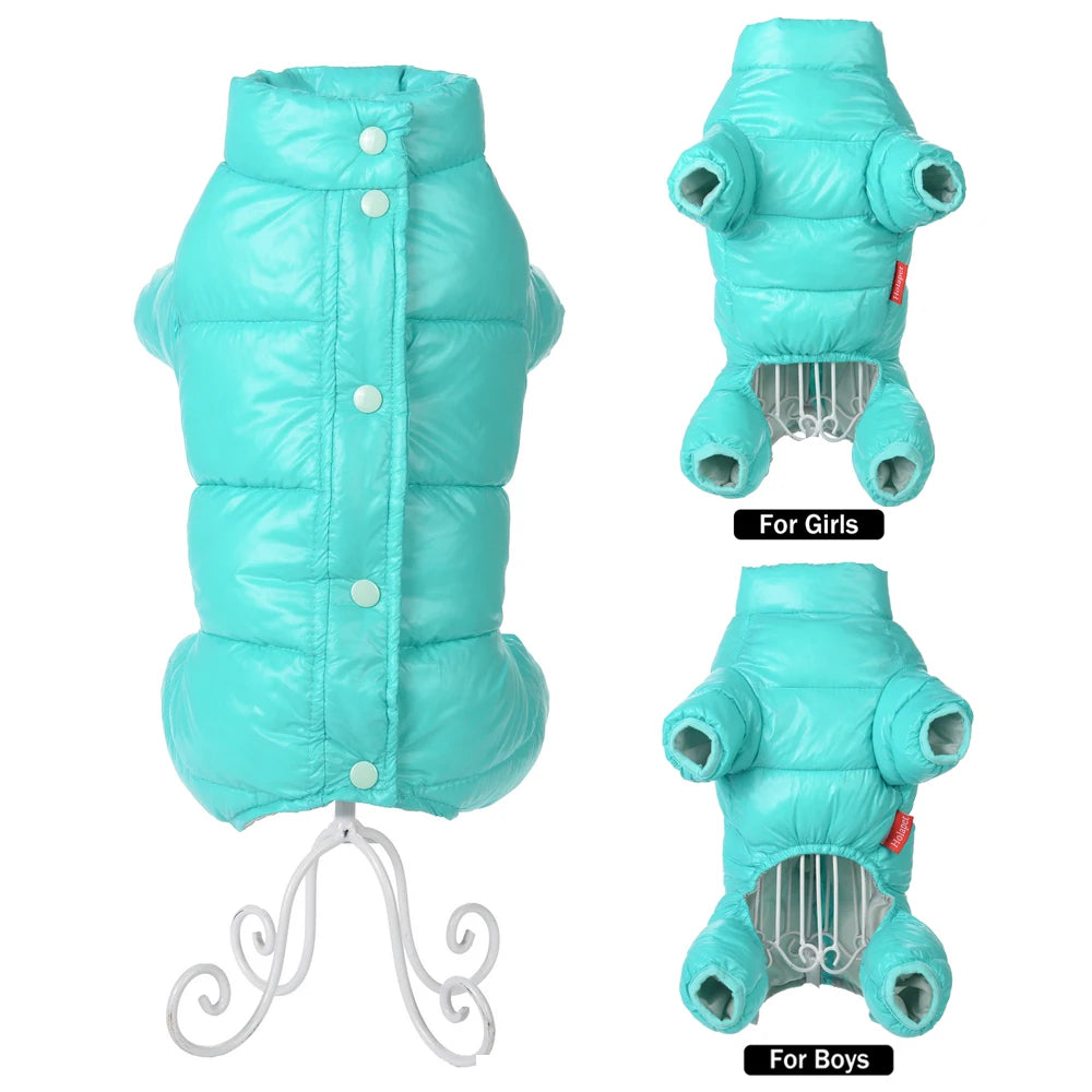 Waterproof Dog Coat For Small Dogs Cats Winter Warm Pet Jumpsuit Puppy Jacket Soft Chihuahua Yorkshire Costume Outfits Supplies