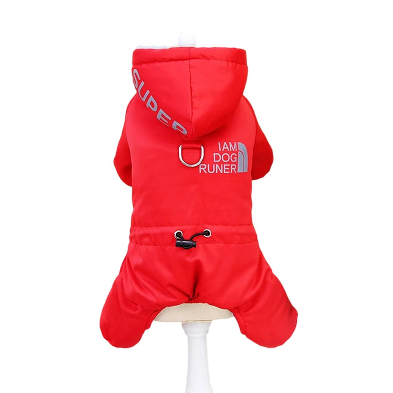 Winter Warm Dog Jumpsuit Waterproof Pet Clothes Jacket Schnauzer Chihuahua Overalls for Small Medium Dogs French Bulldog Onesies