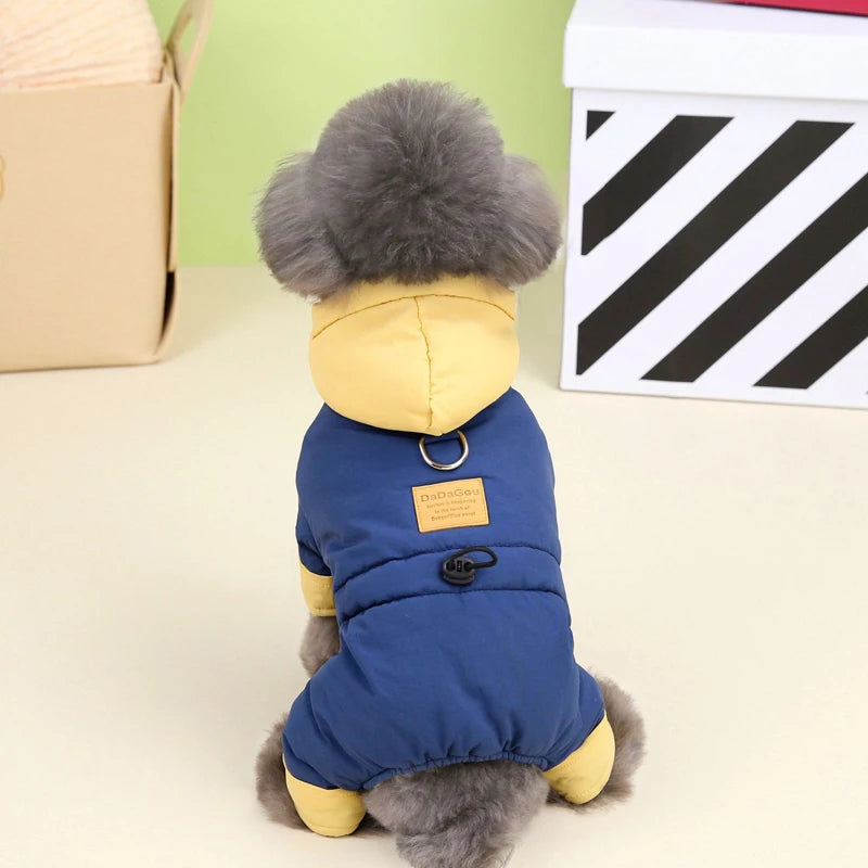 Thicken Warm Dog Jumpsuit Winter Dogs Clothes for Chihuahua Youkshire Coat Windproof Puppy Overalls Poodle Jacket Pet Apparel