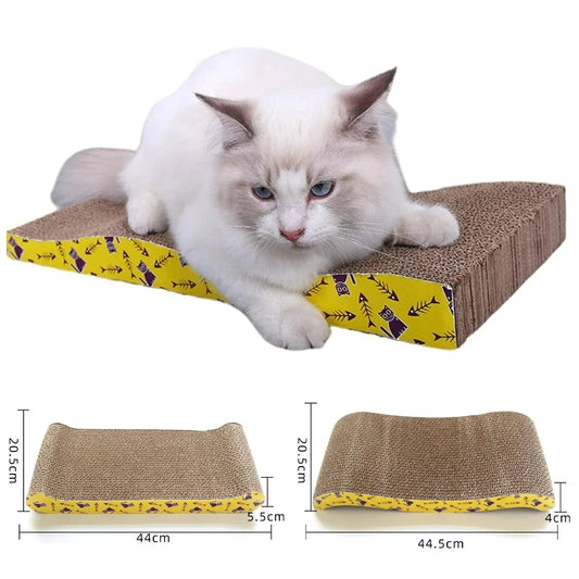 Cat Toys Pet Cat Scratching Board Corrugated Cardboard Pad Grinding Nails Interactive Protecting Furniture Cats Scratcher Toy