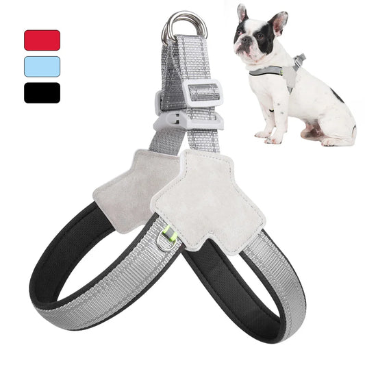 Pet Dog Harness Vest No Pull Outdoor Walking Hiking Breathable Adjustable Chest Vest Strap for Small Big Dogs Bulldog Chihuahua