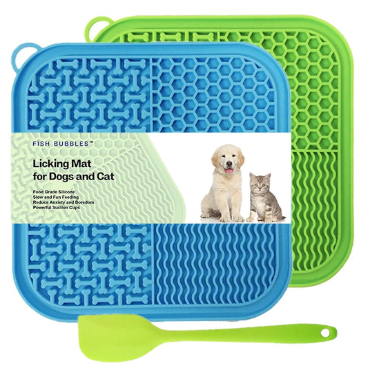 Licking Mat Slow Feeder for Dogs and Cats, Premium Lick Pad with Suction Cups for Dog Anxiety Relief, Slow Feeder Dog Bowls