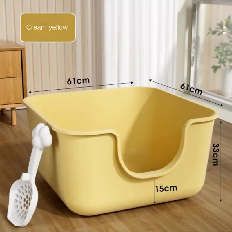 Cat Bedlpans Toilet Leak Proof Training Cat Litter Basin Giant Style Mode Anti External Splash Integrated Open Maine Supplies