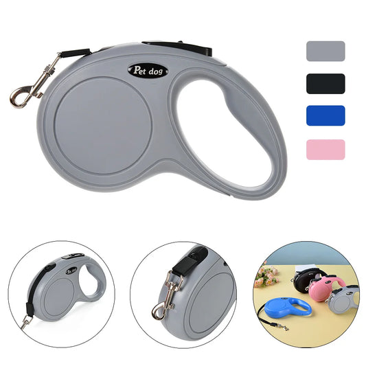 Retractable Pet Dog Leash Hiking Walking 3m 5m Nylon Automatic Extending Lead for Small Medium Dogs Puppy Pug Chihuahua Supplies