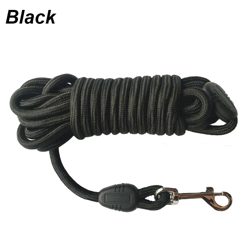 5M/10M/15M Long Rope Training Dog Leash- Heavy Duty Nylon Recall Agility Training Dogs Lead Leash For Medium Large Dog Leash