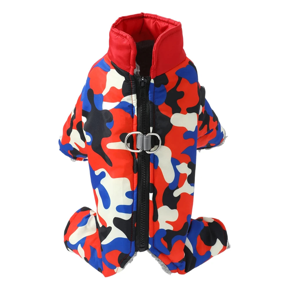 Winter Pet Dog Jackat Coat For Small Medium Dogs Cats Autumn Windproof Thicken Puppy Cozy Print Clothes Teddy Chihuahua Clothing