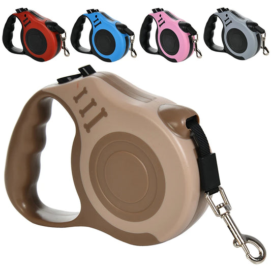 Retractable 3m 5m Dog Leash Outdoor Durable Automatic Extending Puppy Solid Rope for Small Medium Dogs Cats Bulldog Pet Supplies