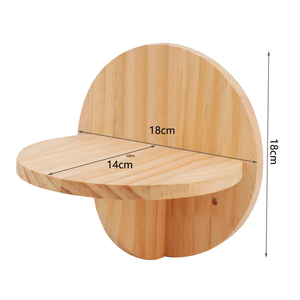 Cat Hammock Wall Mounted Wooden Furniture Scratcher Kitty Beds Perches Stable Cats Wall Shelves For Sleeping Playing Climbing