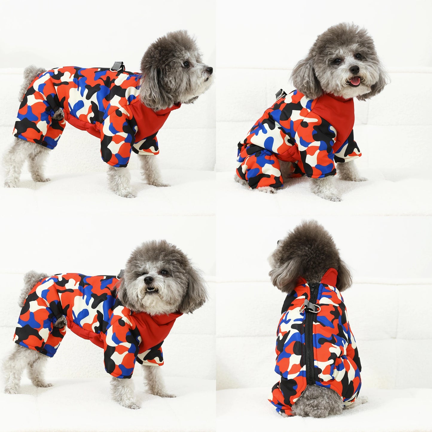 Winter Pet Dog Jackat Coat For Small Medium Dogs Cats Autumn Windproof Thicken Puppy Cozy Print Clothes Teddy Chihuahua Clothing