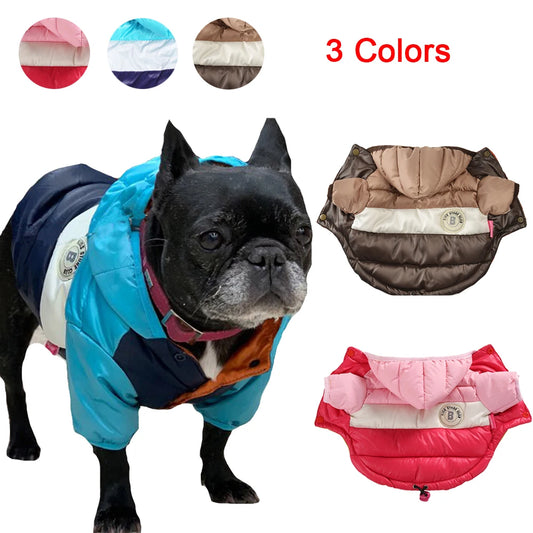 Winter Dog Clothes for Small Large Dogs Thick Warm Pet Dog Down Coat Waterproof Puppy Dog Jacket French Bulldog Pug Overalls