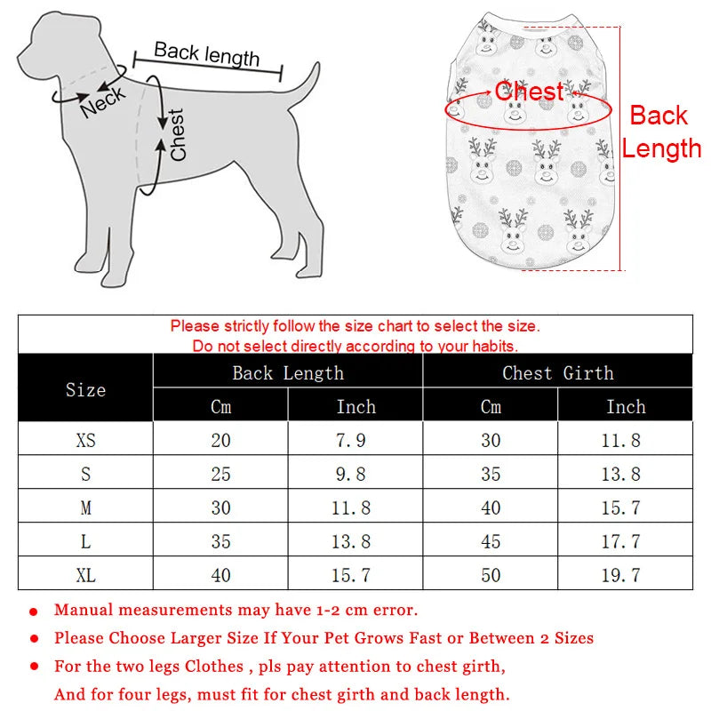 Pet Dog Clothes Vest for Small Medium Dogs Cats Christmas Halloween Party Dress Up Cosplay Costumes Bulldog French Pug Clothing