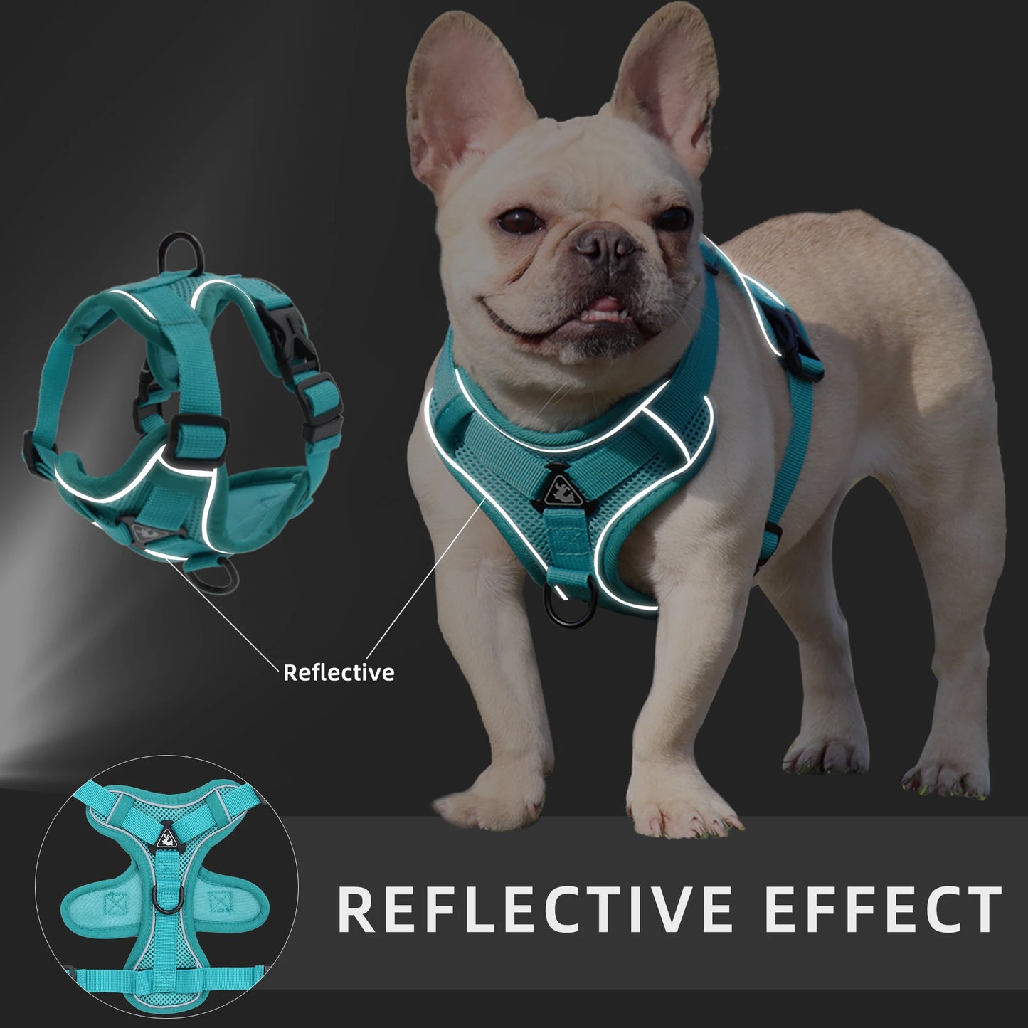 Pet Dog Harness Vest Outdoor Hiking Breathable Reflective Puppy Chest Strap for Small Medium Big Dogs Cat Chihuahua Pug Supplies