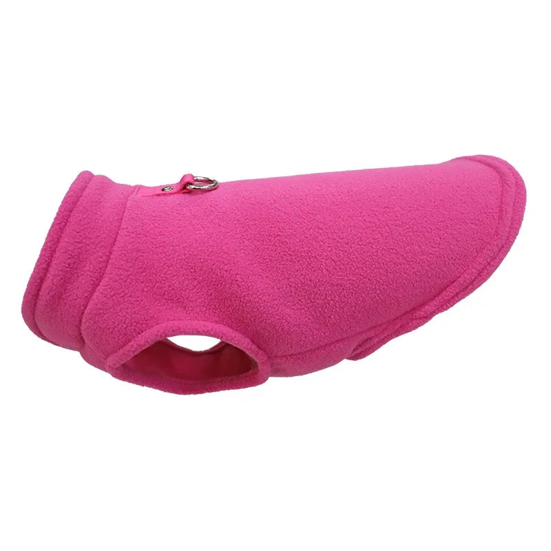 Warm Fleece Dogs Clothes Pet Dog Jacket Vest With D-Ring For Small Dog Cats Clothing French Bulldog Costumes Chihuahua Coat