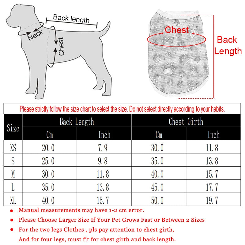 Summer Pet Dog Sleeveless Vest Outdoor Breathable Cooling Puppy Print Clothes for Small Medium Dogs Cat Chihuahua Pug Teddy Gift