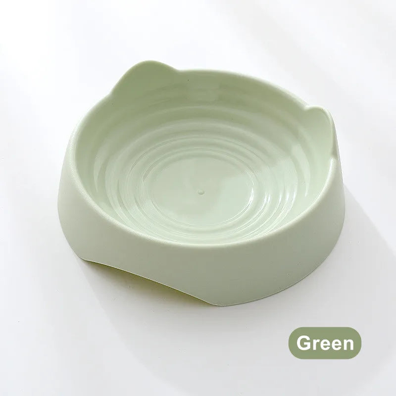 Pet Dog Cat Food Bowl Cat Water Feeding Bowl Durable Plastic Standing Ear Threaded Pet Bowl Feeder Pets Dogs Cats Accessories